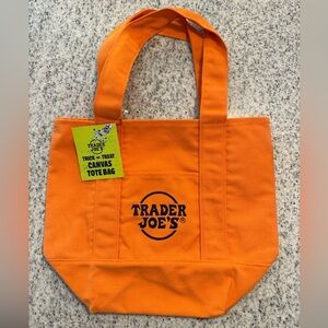 NWT Limited edition Trader Joe’s mini tote - Orange